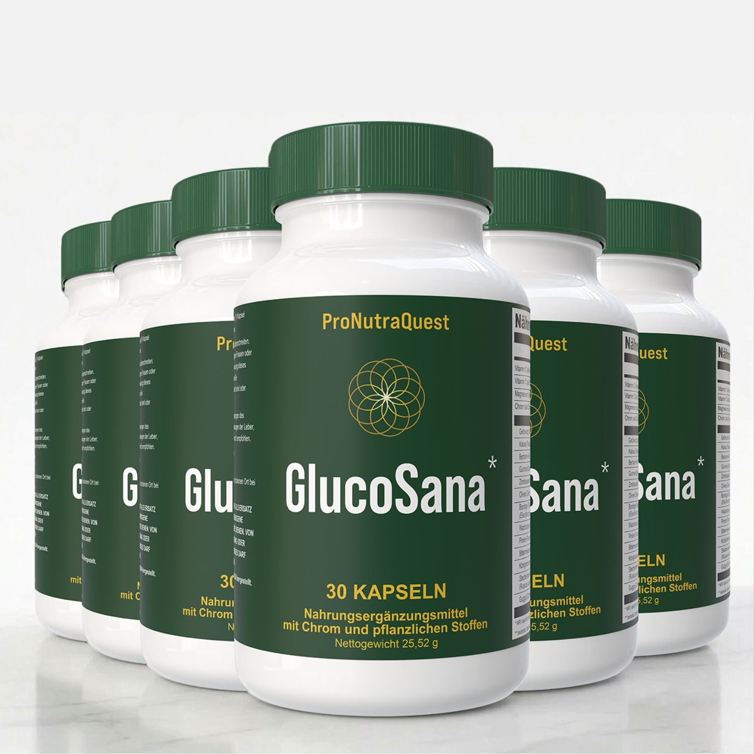 GlucoSana Supplement Flasche